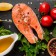 【斑馬鮮生】（免運）買鮭魚片送花枝丸（買5片鮭魚片送1包花枝丸）特惠免運組/鮭魚/魚/切片/花枝